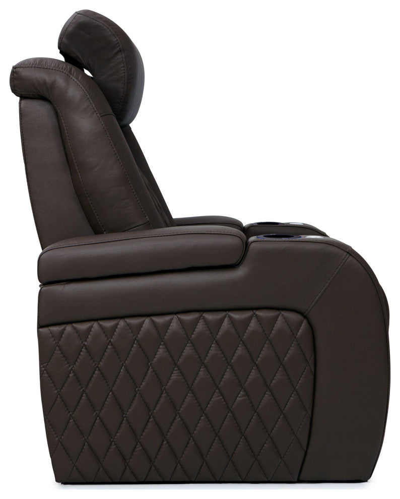 Seatcraft Virtuoso Home Theater Seating, Brown, Row of 1