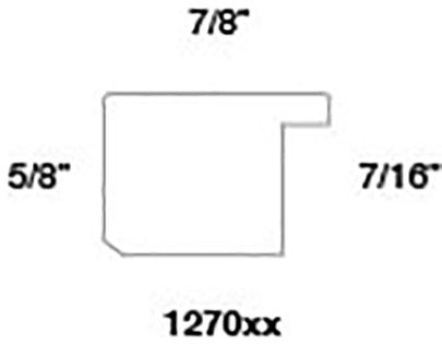 Bourbon Brown Picture Frame, 7/8", Easle Back, Modern, 8 x 10