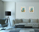 "Paris Blue" Collection By Ed Wargo, Printed Wall Art, White Frame