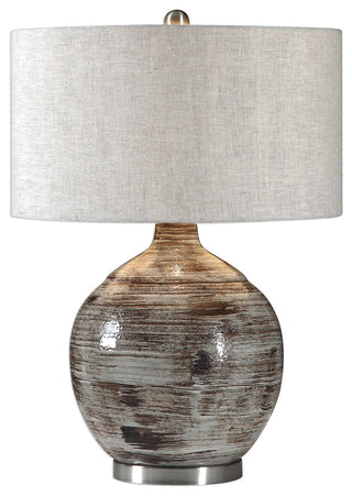 Tamula Distressed Ivory Table Lamp