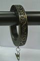 2 1/2" Scroll Designer Curtain Rings, Burnt Gold, Set of 4