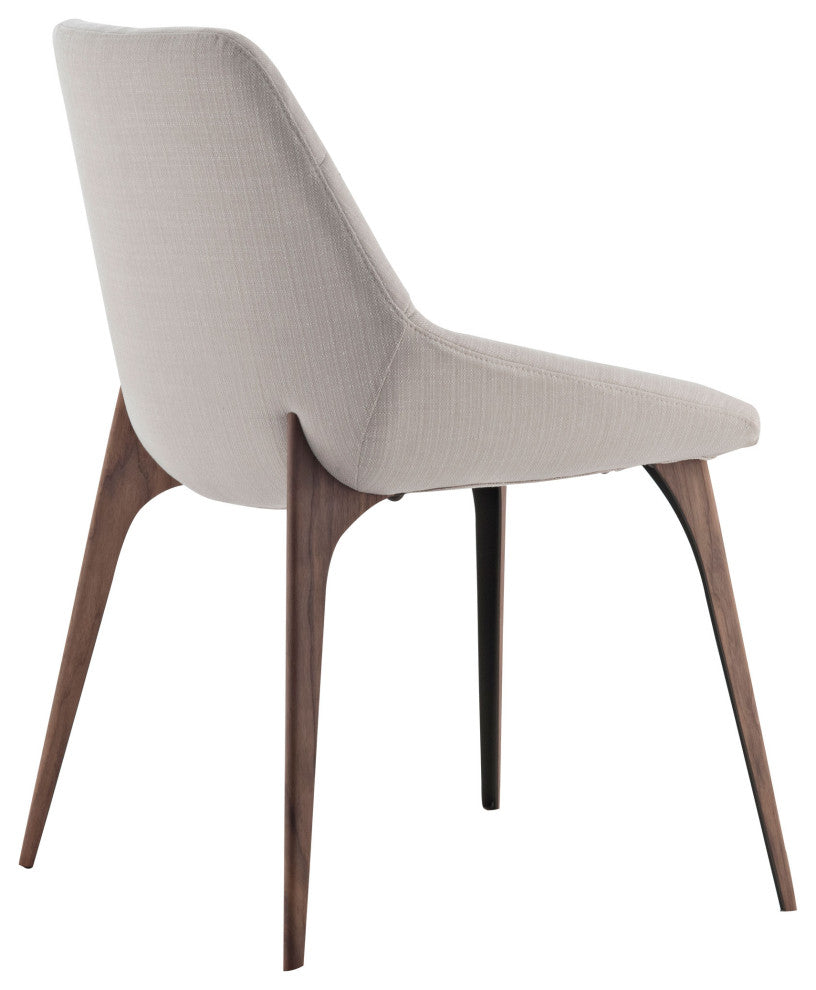 Rutgers Dining Chair, White Sand Fabric
