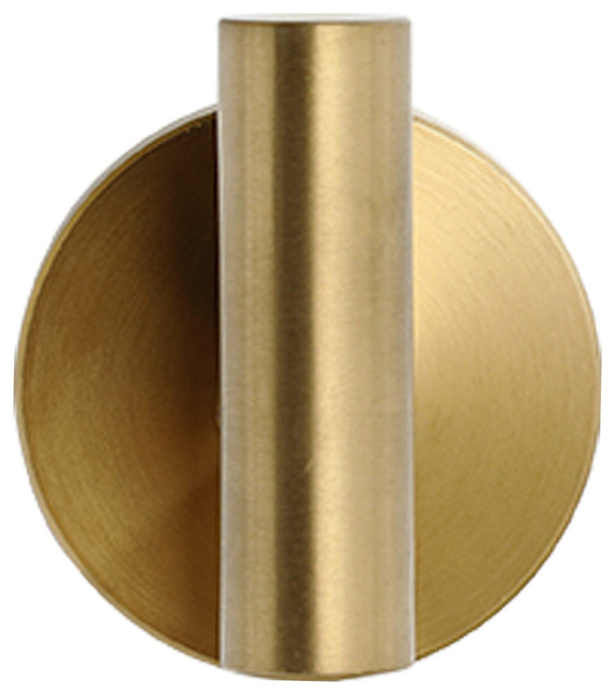 Elizabeth J-Hook Robe Hook in Brass Gold