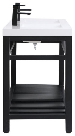 Home Living 22" Modern Black-Light Bathroom Vanity