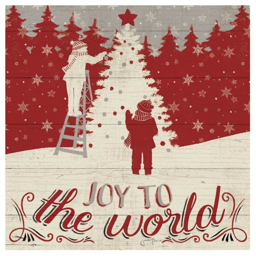 "Holiday in the Woods V" Digital Paper Print by Janelle Penner, 26"x26"