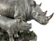 Mother And Child Rhinoceros Statue Baby Rhino