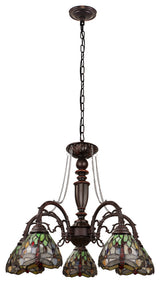 Anisoptera Purity 5-Light Large Chandelier 27" Wide