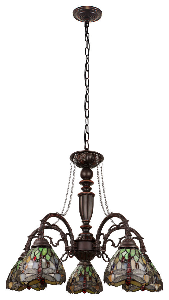 Anisoptera Purity 5-Light Large Chandelier 27" Wide