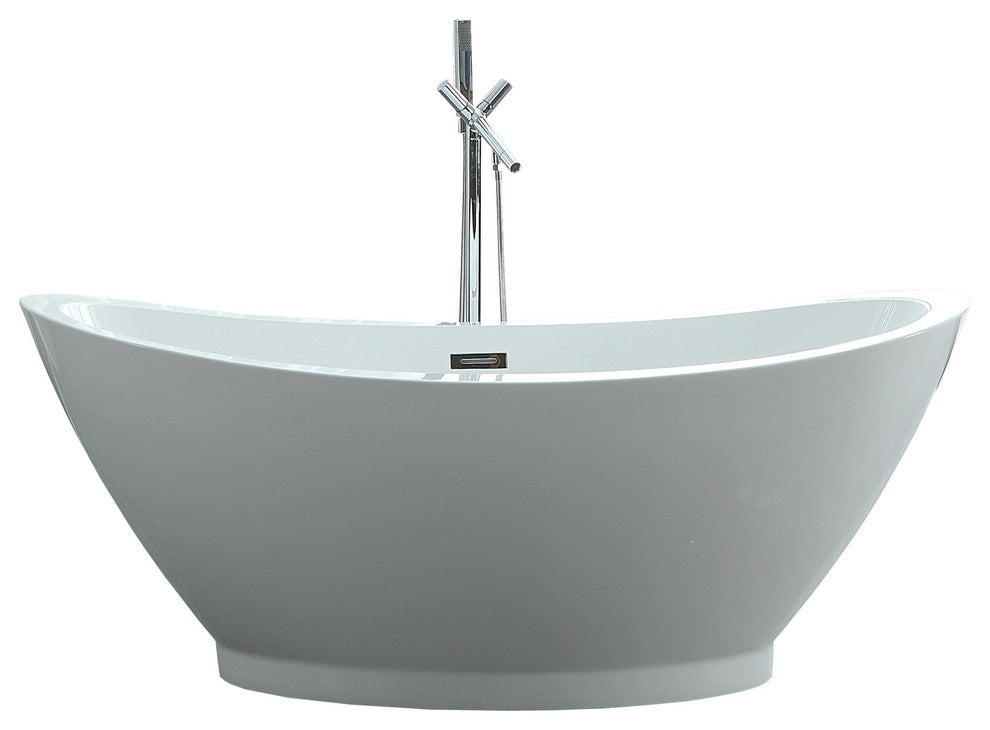 Serenity 69"x33.5" Freestanding Soaking Bathtub
