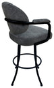 Swivel Counter 26", 30" or Extra Tall 34" Metal Bar Stool M-70, Outlier Charcoal - Black, 30"