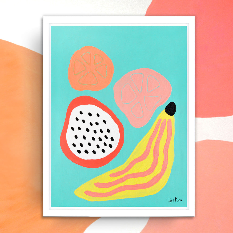 Fruity Friday Framed Canvas Tropical Wall Art