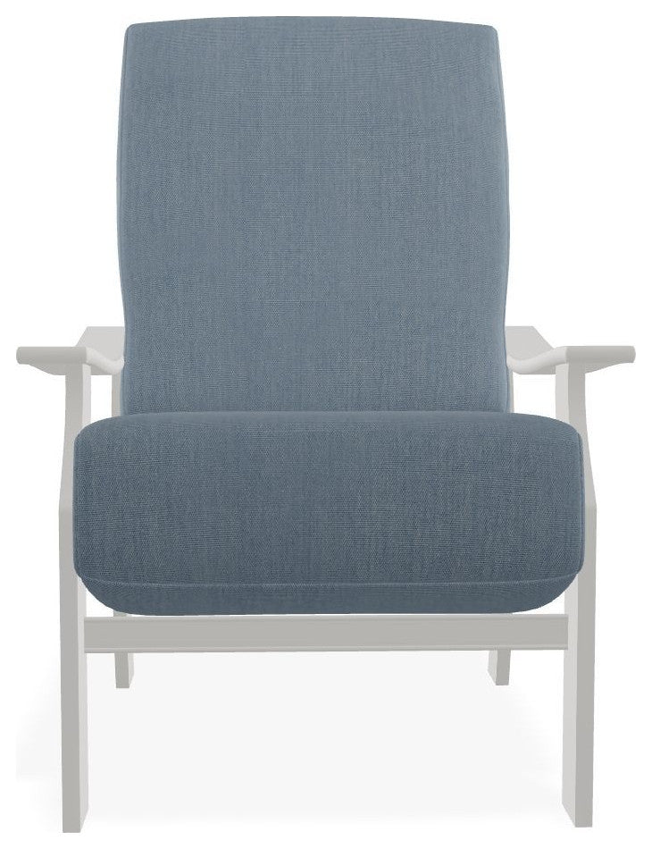 St. Catherine Deep Seat Outdoor Armchair, Canvas Haze/Snow