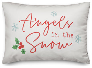 White Angels, The Snow 20x14 Spun Poly Pillow