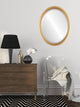 Pasadena Framed Oval Mirror, Desert Gold, 17"x21"