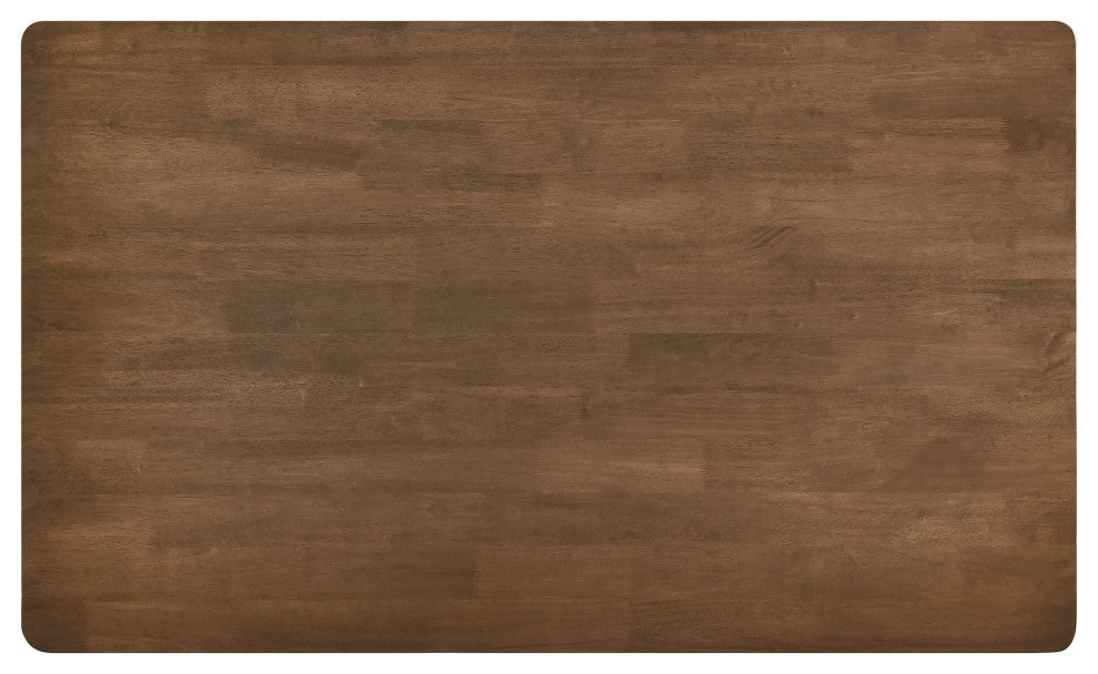 Parkridge 5-piece 59" Wood Dining Set Natural Walnut