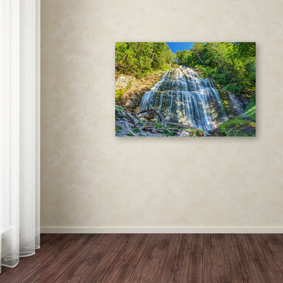 Pierre Leclerc 'Bridal Veil Falls' Canvas Art, 32x22