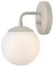 Lark Julep Medium Single Light Sconce, Light Taupe