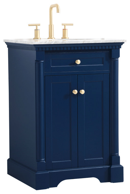Home Living 24" Single Bathroom Vanity, Blue