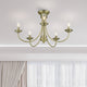 Livex Lighting Estate 5-Light Antique Brass Large Semi-Flush