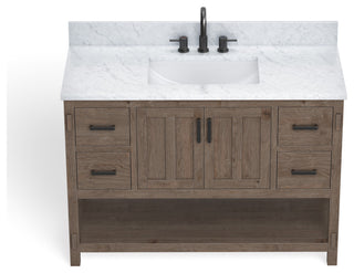 The Betsy Bathroom Vanity, Brown, 48", Single Sink, Freestanding