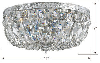 Crystorama Lighting Group 716-CL-MWP Ceiling Mount 3 Light 16"W - English