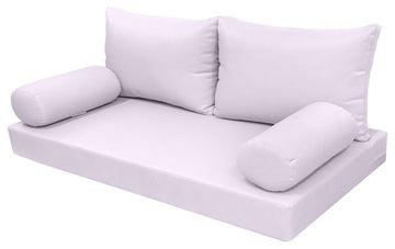 S2 Twin Size 5PC Knife Edge Daybed Mattress Cushion Bolster Complete Set AD107