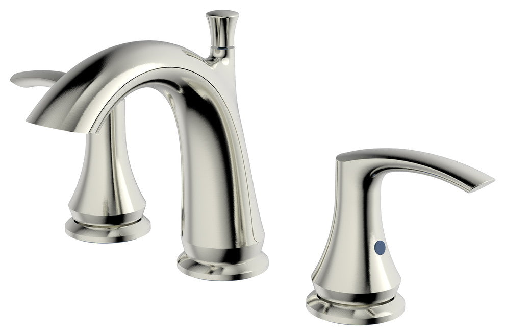 Ucore Two Handle  6"-10" Widespread Bathroom Faucet, Brushed Nickel