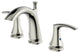 Ucore Two Handle  6"-10" Widespread Bathroom Faucet, Brushed Nickel