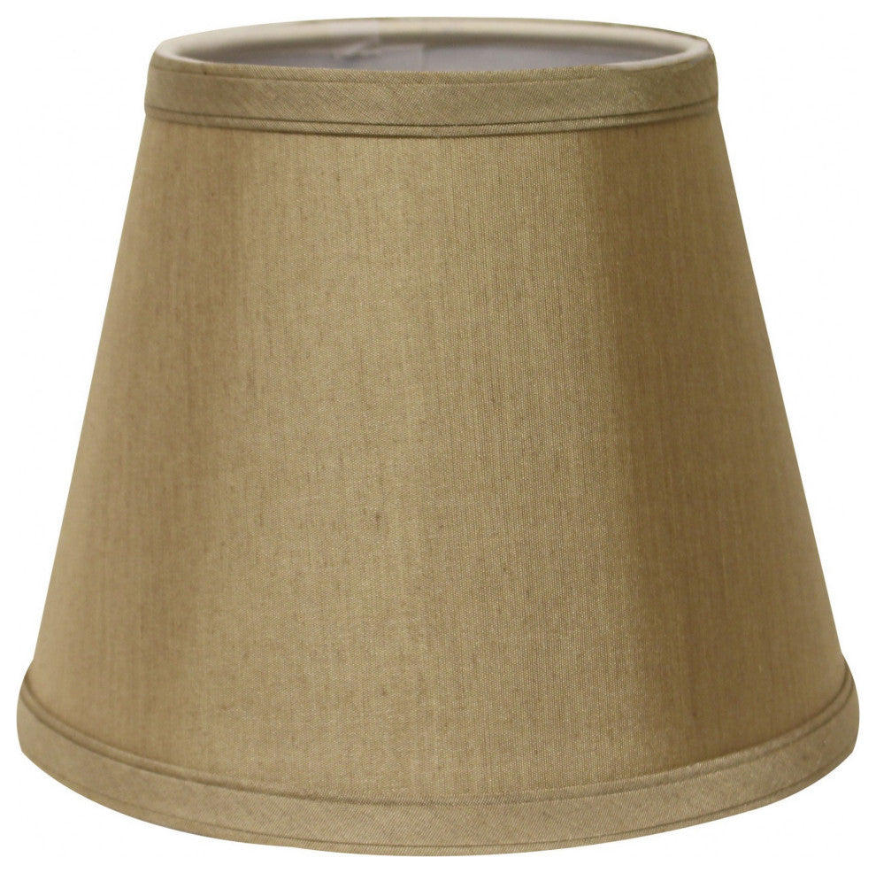 12" Pale Brown Hardback Empire Slanted Slanted No Slub Lampshade