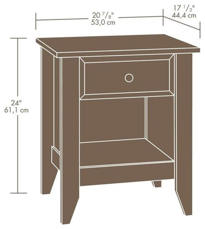 Sauder Shoal Creek Nightstand in Oiled Oak