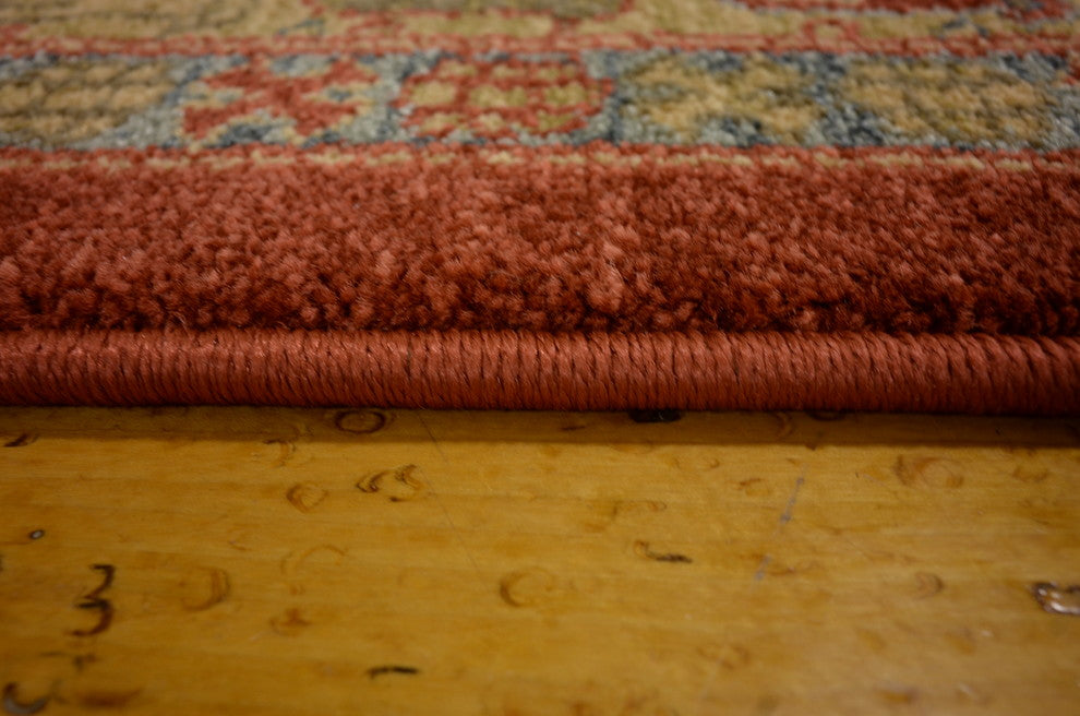 Unique Loom Red Cyrus Sahand 4' 0 x 4' 0 Square Rug