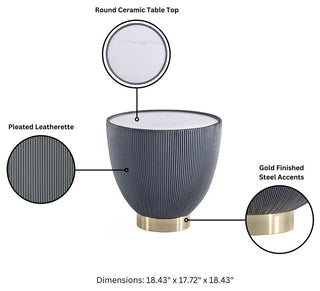 Manhattan Comfort 2-Piece Anderson Coffee Table and End Table 2.0