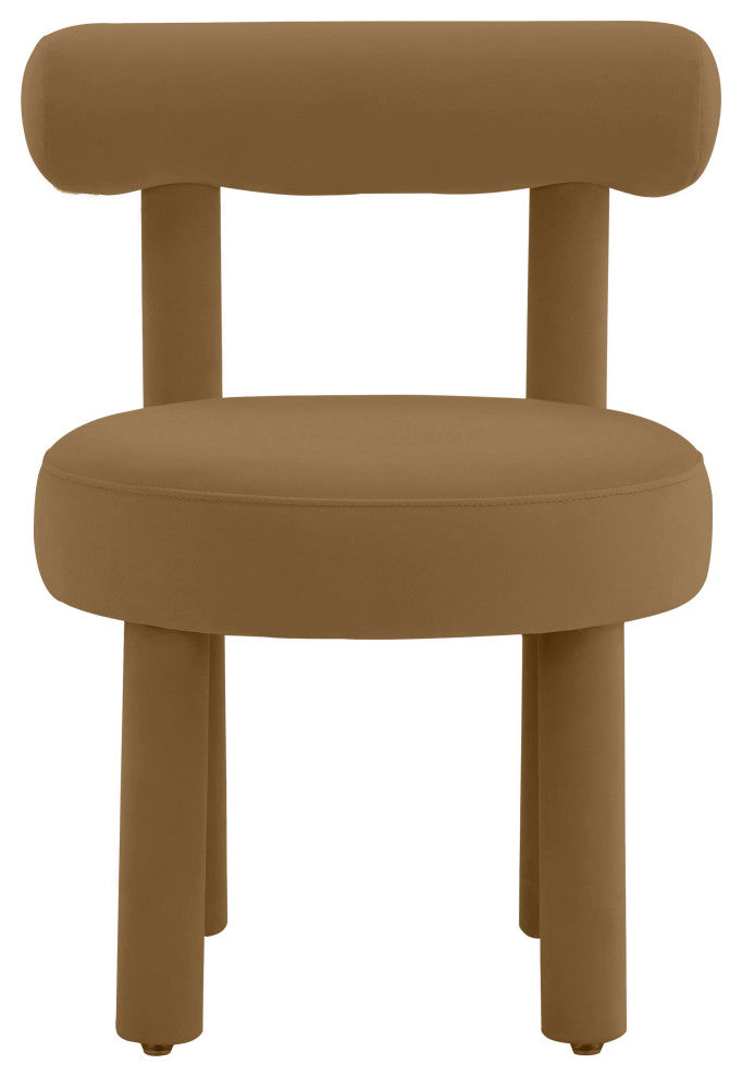 TOV Furniture Carmel Cognac Velvet Chair
