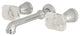 Kingston Brass Two-Handle Wall Mount Bathroom Faucet, Polished Chrome