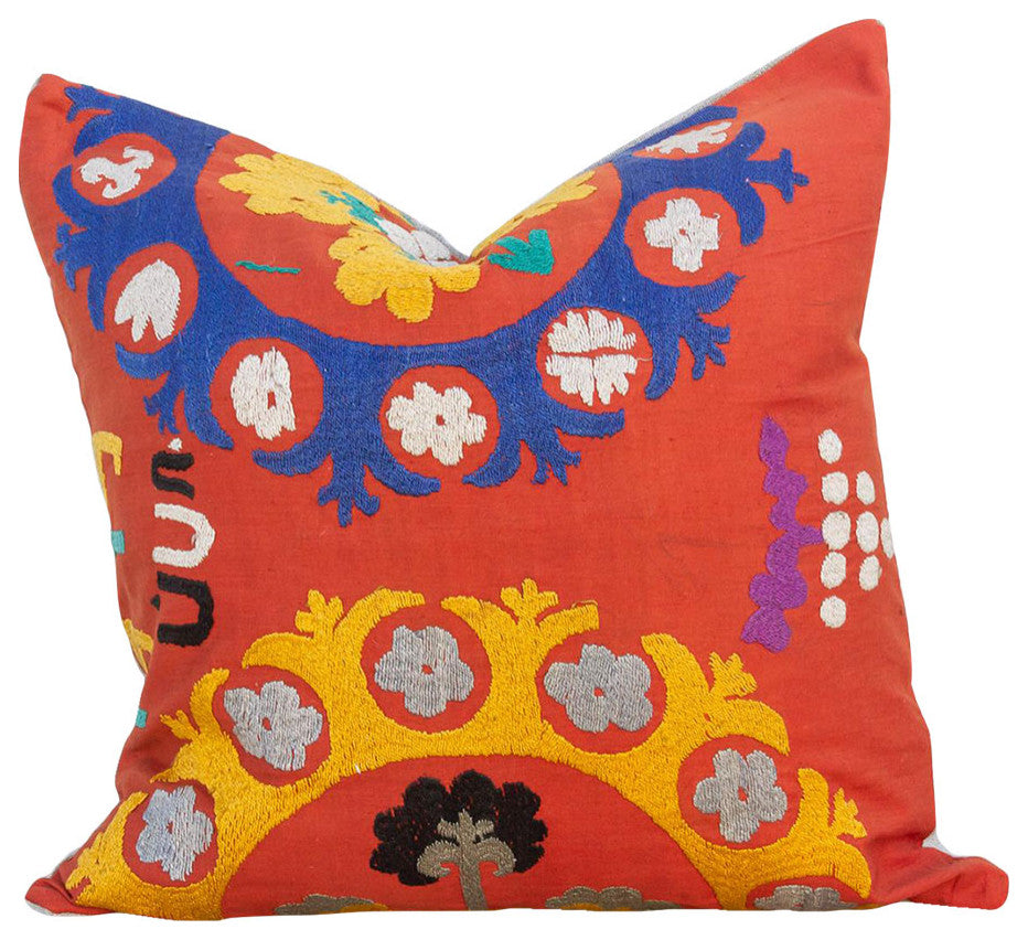 Aabroo Suzani Square Pillow