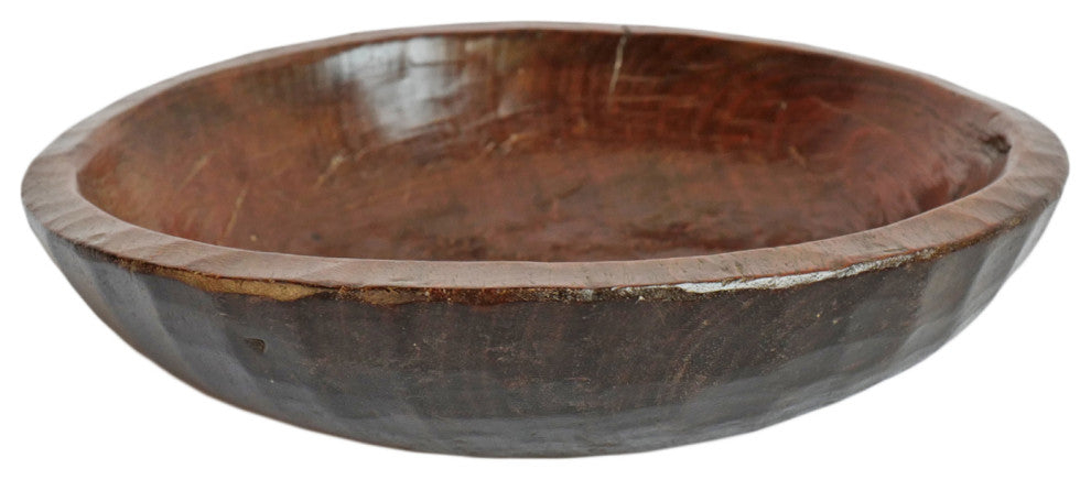 Consigned Teak Nepal Wood Bowl