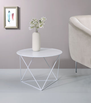 ACME Epidia Accent Table, White