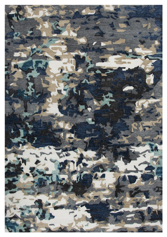 Rizzy Home MET103 Metro Area Rug 5'x7'6" Gray/Multi