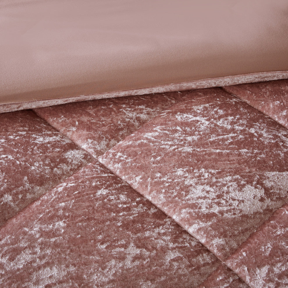 Intelligent Design Felicia Crushed Velvet 4-Piece Comforter Set