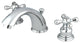 Kingston Brass Widespread Bathroom Faucet With Retail Pop-Up, Polished Chrome