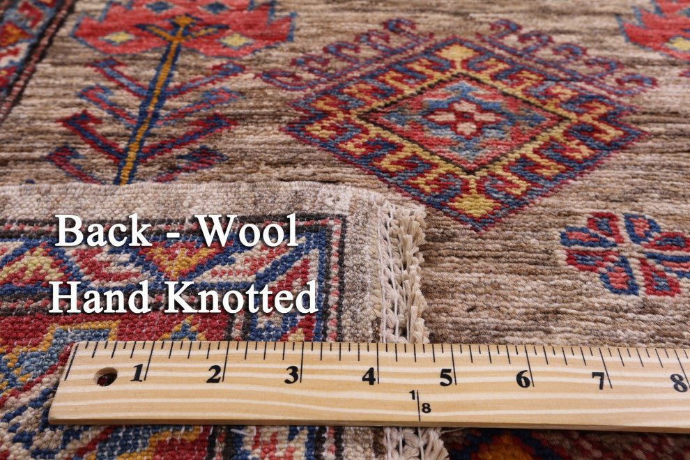 2' 9" X 9' 10" Runner Super Kazak Handmade Wool Rug Q7498