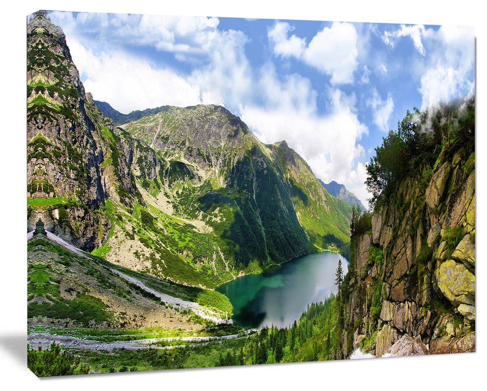 Incredible View of Tatra Mountains, Landscape Canvas Art Print, 20"x12"