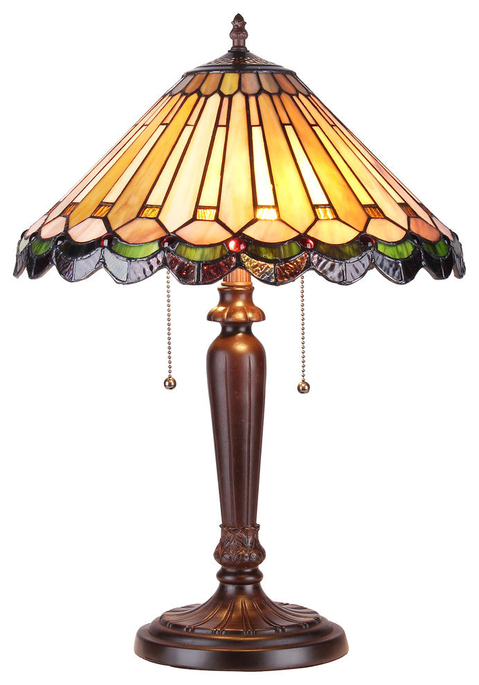 Chloe Lighting Inez 2 Light Mission Table Lamp