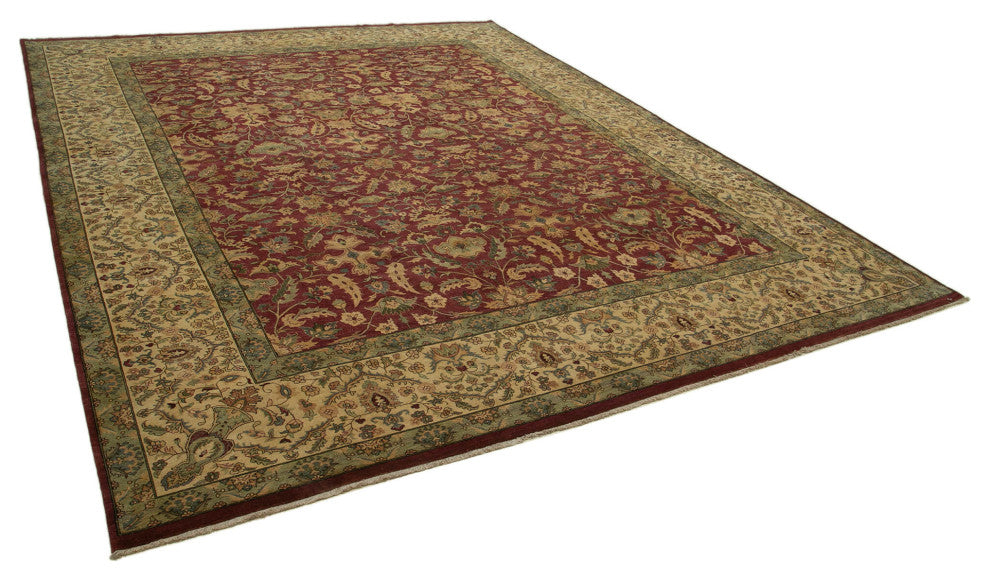 Rug N Carpet - Handmade Oriental 11' 8" x 14' 11" Oversize Oushak Area Rug