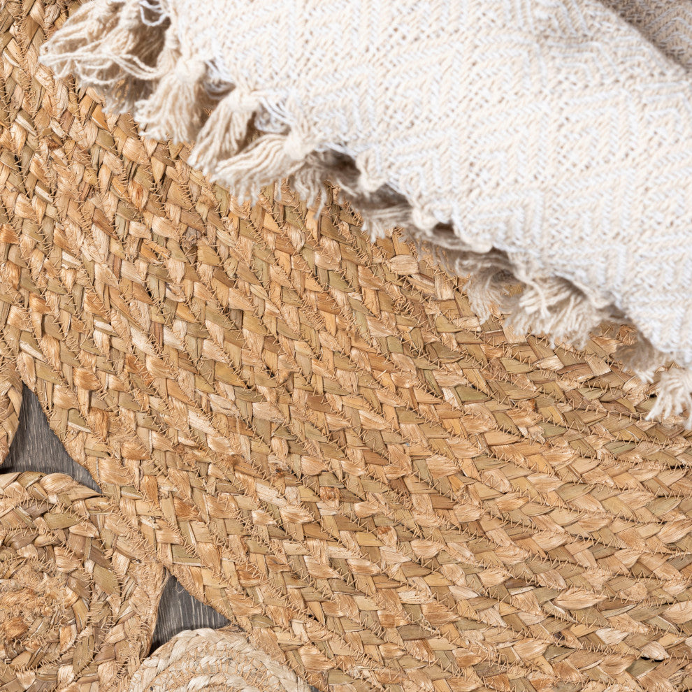 Eden Round Natural Jute Hippie Circle, 8' Round