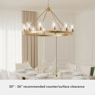 Hartland Alturas Gold With Seeded Glass 12 Light Chandelier Ceiling