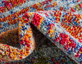 Rug Unique Loom Vita Light Blue Round 8' 0 x 8' 0