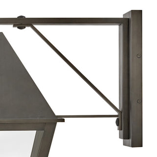Hinkley Endsley Large Wall Mount Lantern, Blackened Brass