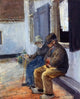 William Merritt Chase The Consultation, 20"x25" Gallery Wrapped Canvas Print