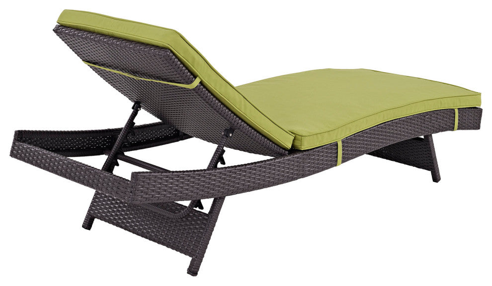 Espresso Peridot Convene Chaise Outdoor Patio Set of 6